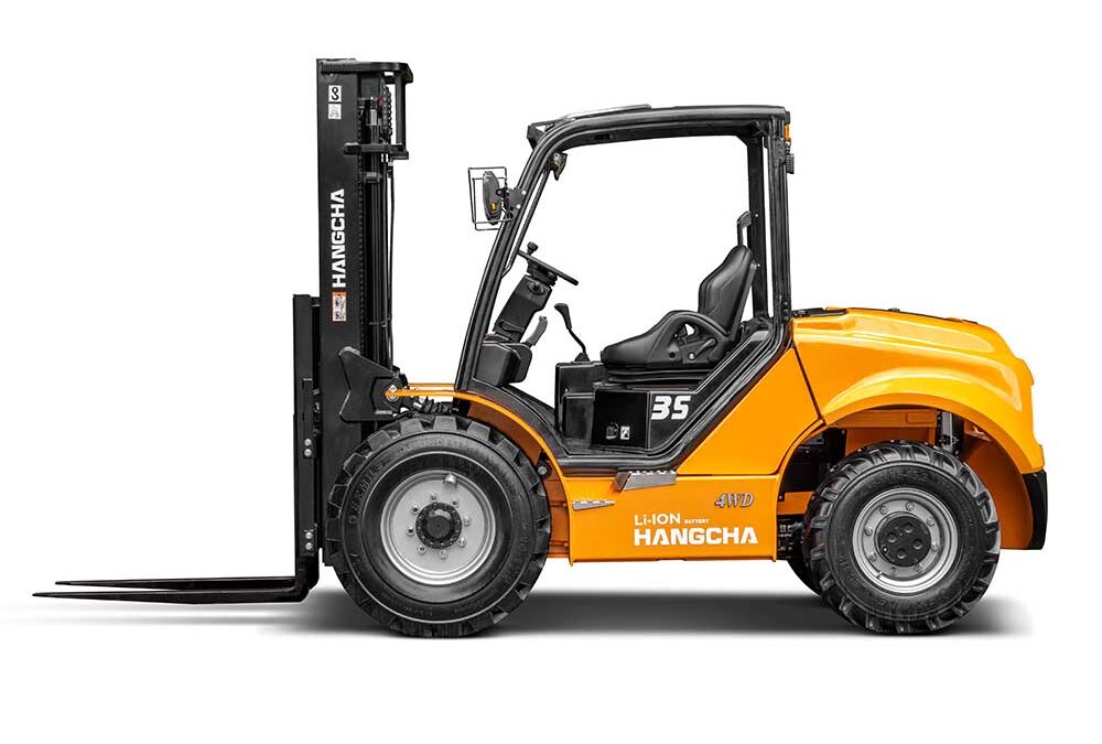 Carretilla elevadora todoterreno de litio