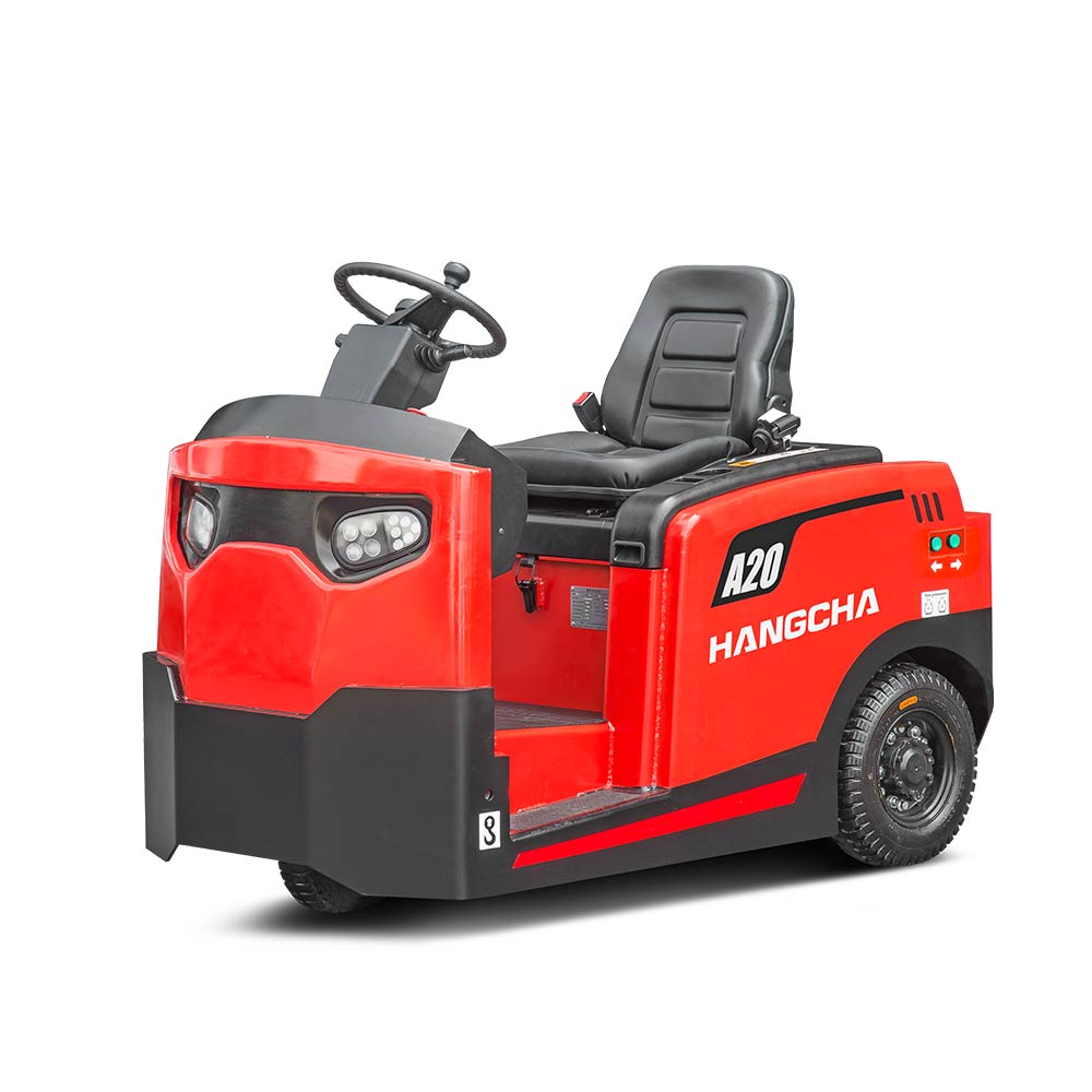 Tractor de remolque eléctrico con operador a bordo Serie A carrusel 1