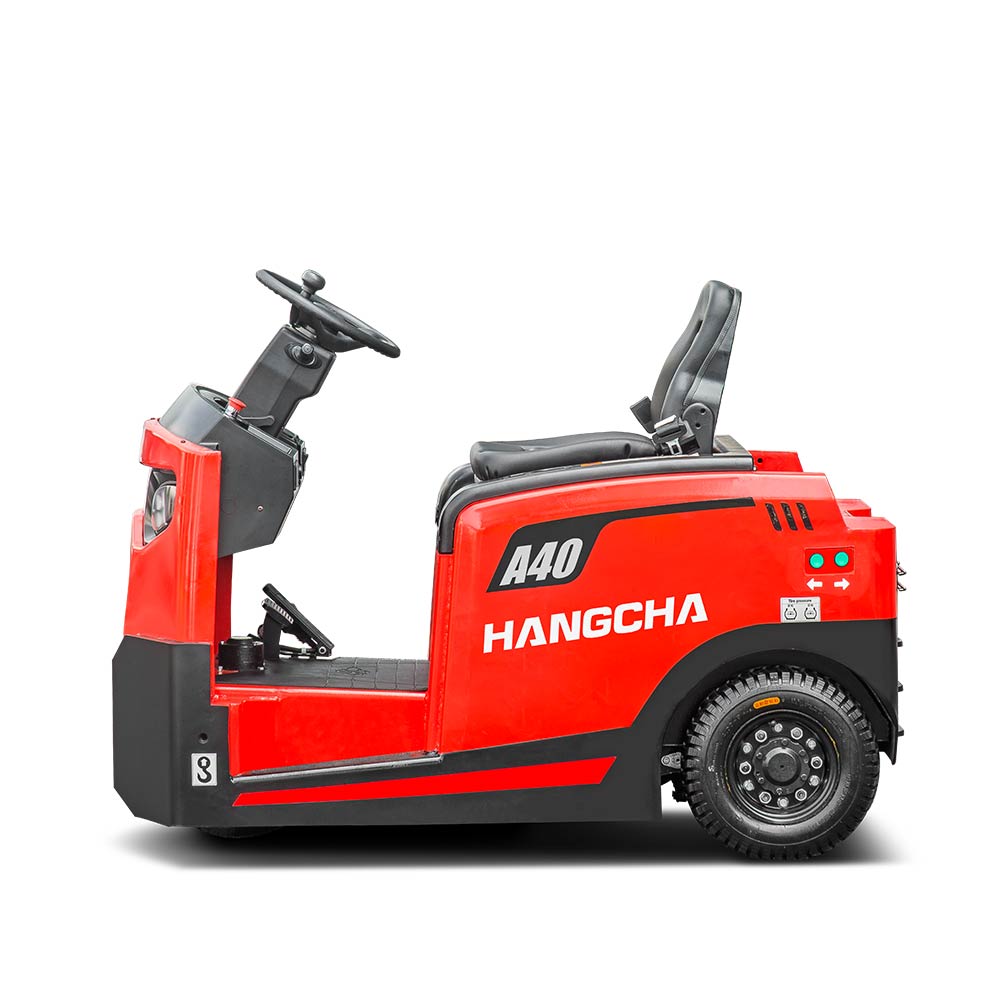 Tractor de remolque eléctrico con operador a bordo Serie A miniatura