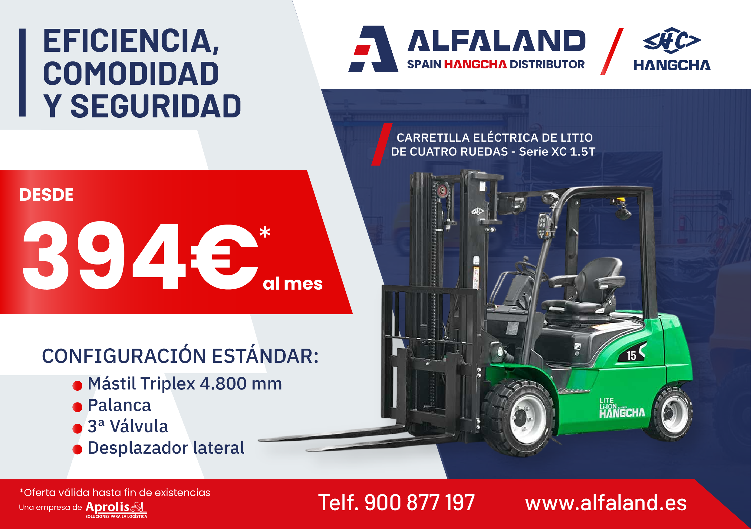 Carretilla_Modelo_CPD15XD6SI ofertas carretilla eléctrica hangcha