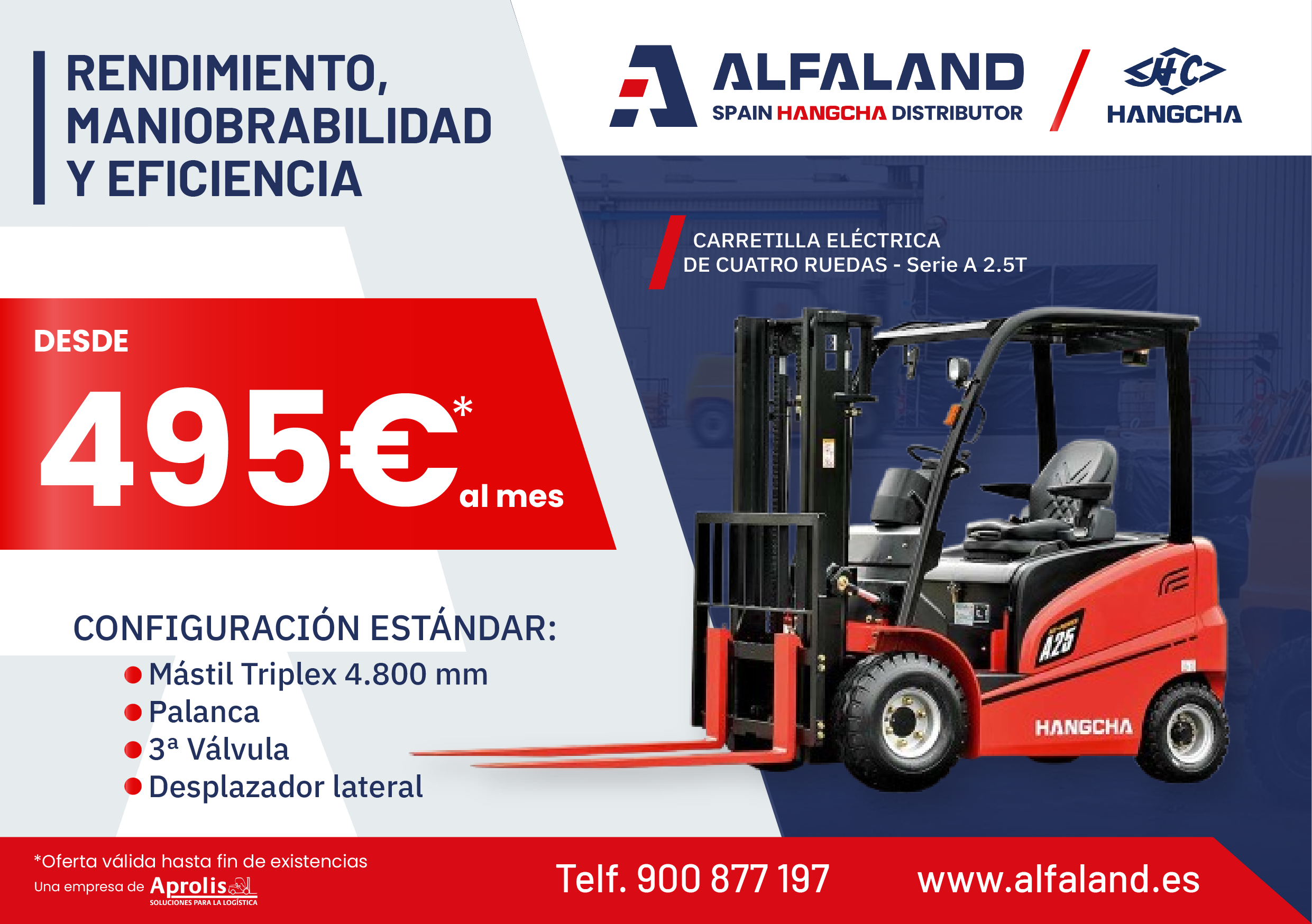 Carretilla_Modelo_CPD25-AC6 ofertas carretilla eléctrica hangcha de alfaland
