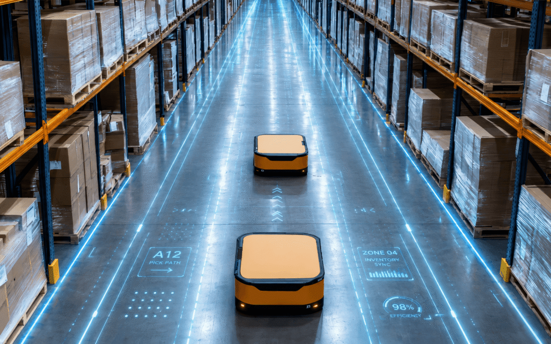 AGV, AMR y carretillas en el almacén del futuro
